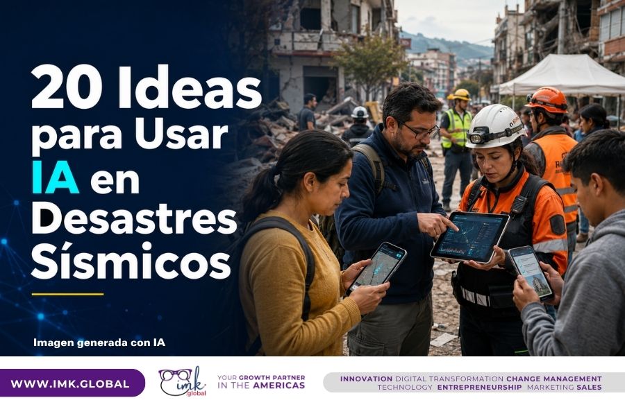 20 Ideas para que Personas Usen IA en Desastres Sísmicos